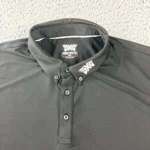 PXG Parsons Xtreme Golf Polo Shirt Mens 2XL Black Performance Stretch Athletic